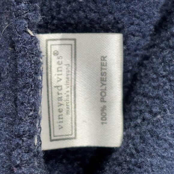 Vineyard Vines Marthas Vineyard 1/4 Zip Adult Small‎ Fleece Logo Blue Sweatshirt - Picture 8 of 12